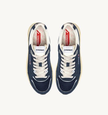 BASKETS HYPERWAY EN MESH ET DAIM BLUETTE ET MARSHMALLOW