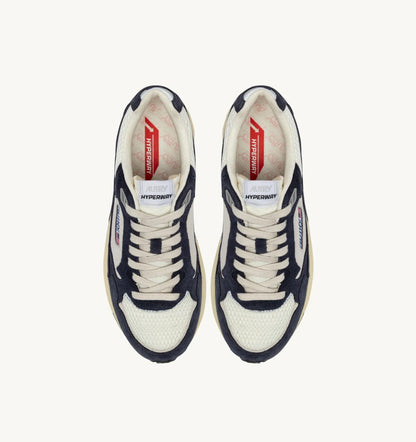 BASKETS HYPERWAY EN MESH ET DAIM SPACE BLUE ET ARGENT