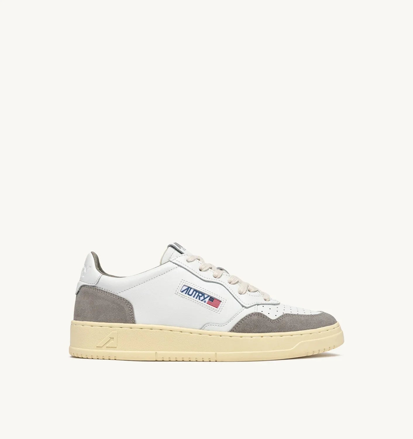 BASKETS MEDALIST LOW EN CUIR BLANC ET DAIM VAPOR