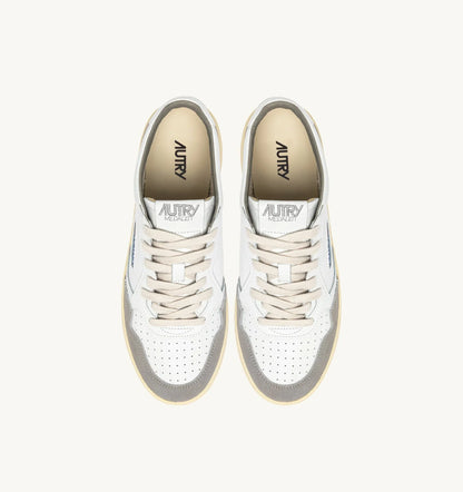 BASKETS MEDALIST LOW EN CUIR BLANC ET DAIM VAPOR